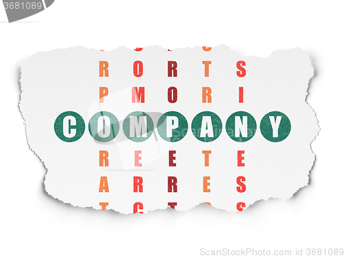 Image of Finance concept: Company in Crossword Puzzle