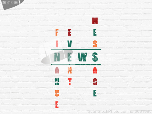 Image of News concept: News in Crossword Puzzle