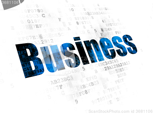 Image of Business concept: Business on Digital background