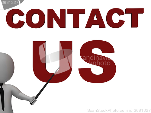 Image of Contact Us Sign Meaning Helpdesk