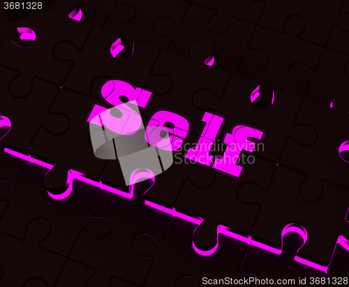 Image of Self Puzzle Shows Believe Me My Yourself Or Myself