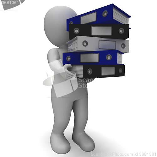 Image of Organizing Clerk Carrying Organized Records