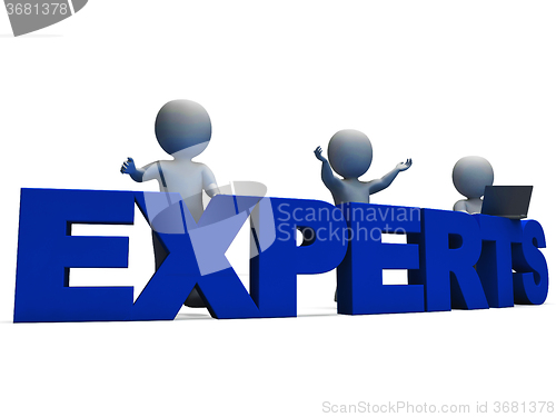 Image of Experts Word Showing Expertise And Consultants