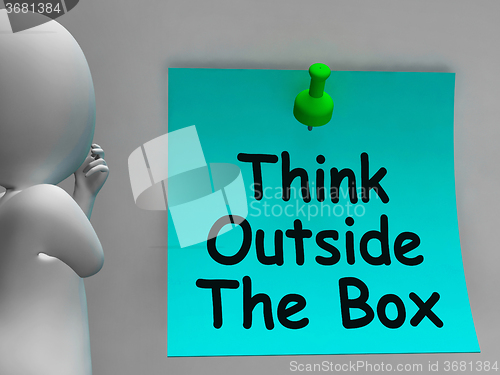 Image of Think Outside The Box Means Different Unconventional Thinking