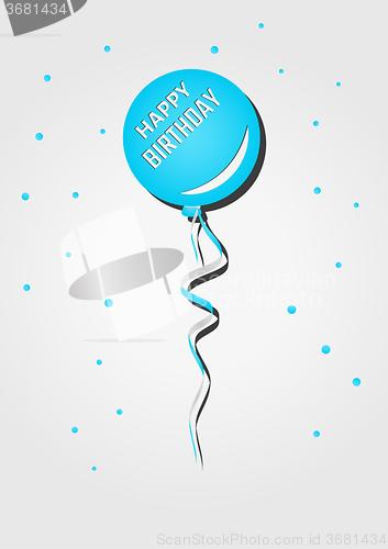 Image of balloon with birthday wish