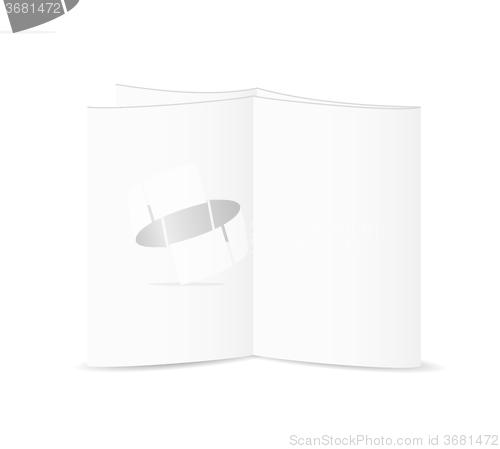 Image of white blank folded paper