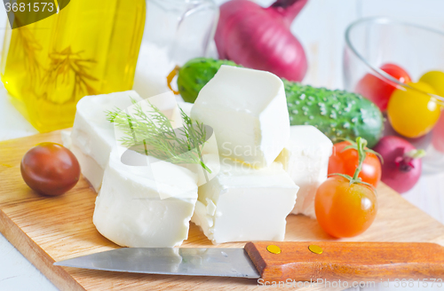 Image of ingredients for greek salad
