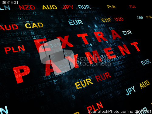 Image of Banking concept: Extra Payment on Digital background
