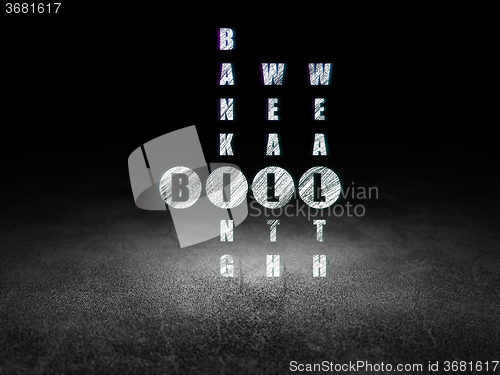 Image of Banking concept: Bill in Crossword Puzzle