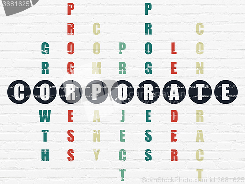 Image of Business concept: Corporate in Crossword Puzzle