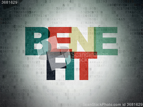 Image of Business concept: Benefit on Digital Paper background