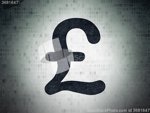 Image of Money concept: Pound on Digital Paper background