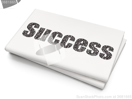 Image of Business concept: Success on Blank Newspaper background