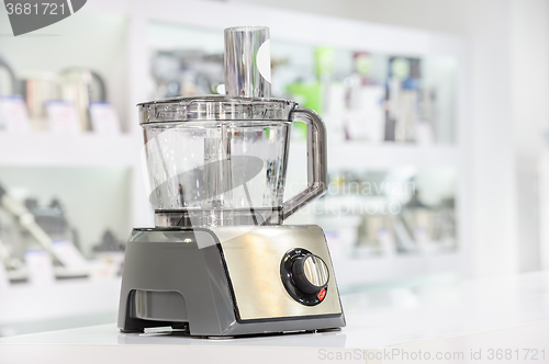 Image of single electric food processor in retail store