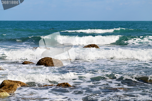 Image of Beautiful sea with waves 