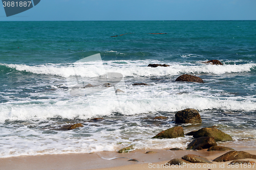 Image of Beautiful sea with waves 