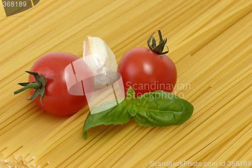 Image of Spaghetti with garnish