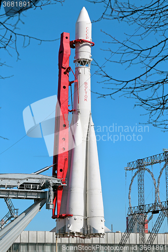 Image of The model rocket Vostok  