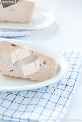 Image of Hazelnut ice cream typical of Calabria called truffle