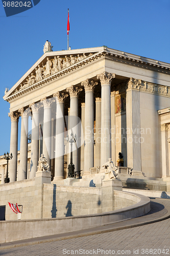 Image of The Austrian Parliament in Vienna, Austria