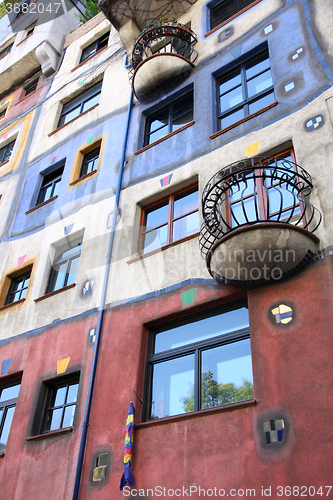 Image of Hundertwasser House in Vienna, Austria
