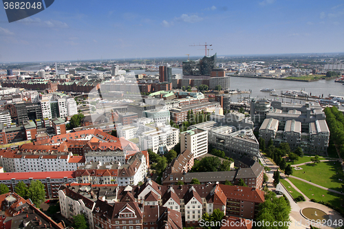 Image of View on Hamburg from St. Michael\'s Church, Hamburg