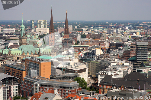 Image of View on Hamburg from St. Michael\'s Church, Hamburg