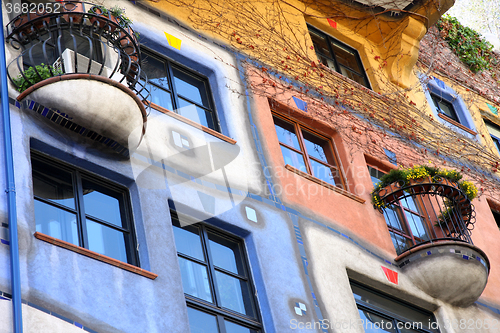 Image of Hundertwasser House in Vienna, Austria