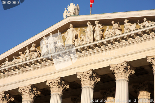 Image of The Austrian Parliament in Vienna, Austria