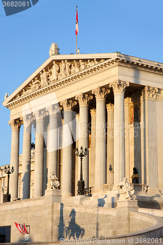 Image of The Austrian Parliament in Vienna, Austria