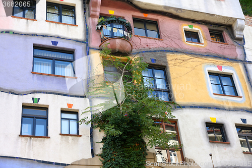 Image of Hundertwasser House in Vienna, Austria