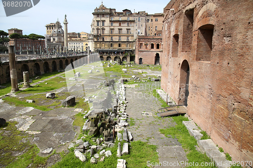 Image of Trajan\'s Market (Mercati Traianei) in Rome, Italy