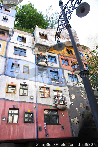 Image of Hundertwasser House in Vienna, Austria