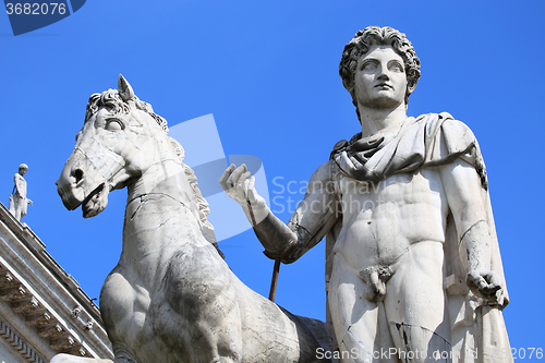 Image of Statue of Castor in Rome, Italy