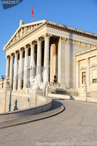 Image of The Austrian Parliament in Vienna, Austria