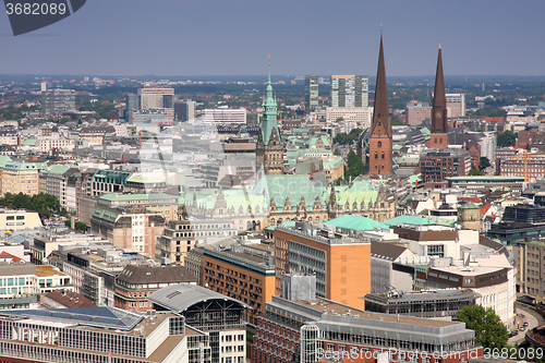 Image of View on Hamburg from St. Michael\'s Church, Hamburg