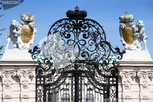 Image of Main gate, upper Belvedere Palace, Vienna, Austria