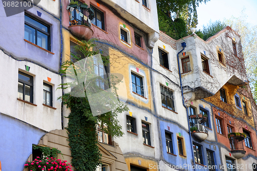 Image of Hundertwasser House in Vienna, Austria