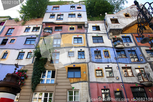 Image of Hundertwasser House in Vienna, Austria