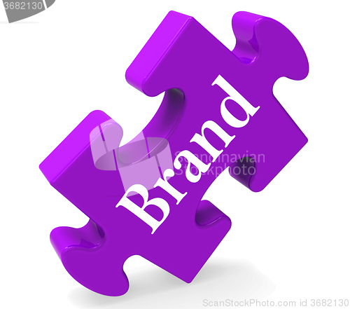 Image of Brand Jigsaw Shows Business Company Trademark Or Product Label