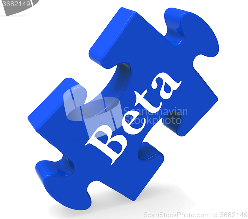 Image of Beta Puzzle Shows Demo Software Or Development