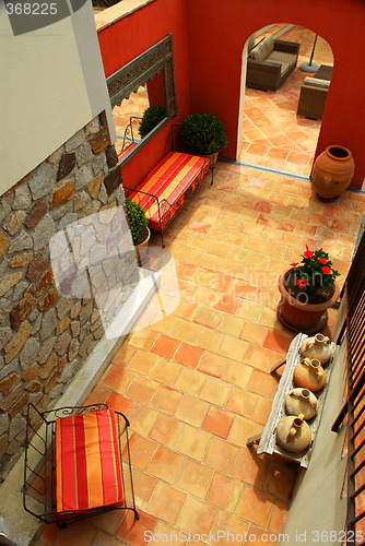 Image of Courtyard of a villa