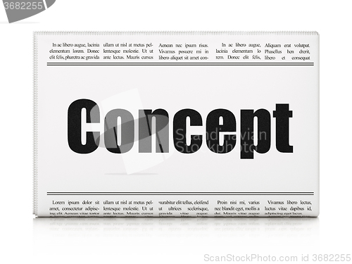 Image of Marketing concept: newspaper headline Concept