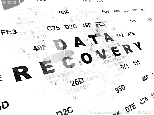 Image of Information concept: Data Recovery on Digital background