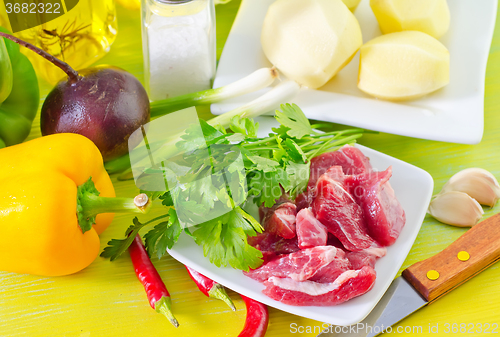 Image of meat and vegetables
