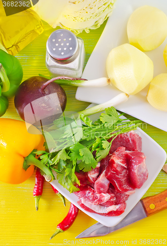 Image of meat and vegetables