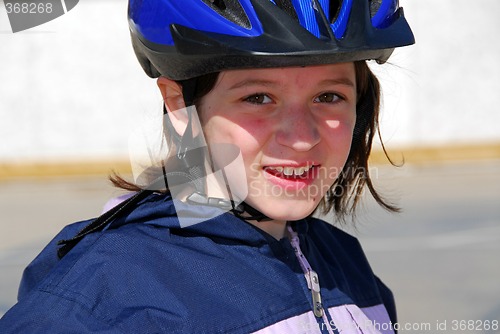 Image of Girl portrait helmet