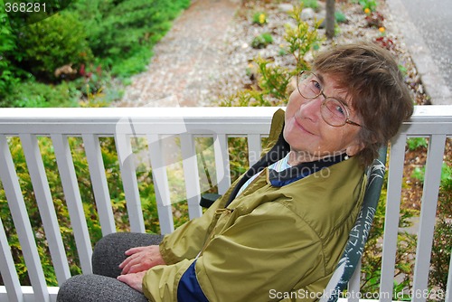 Image of Senior woman smiling