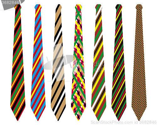 Image of striped ties