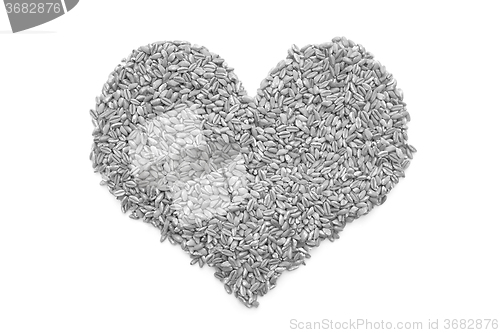 Image of Farro dicocco in a heart shape